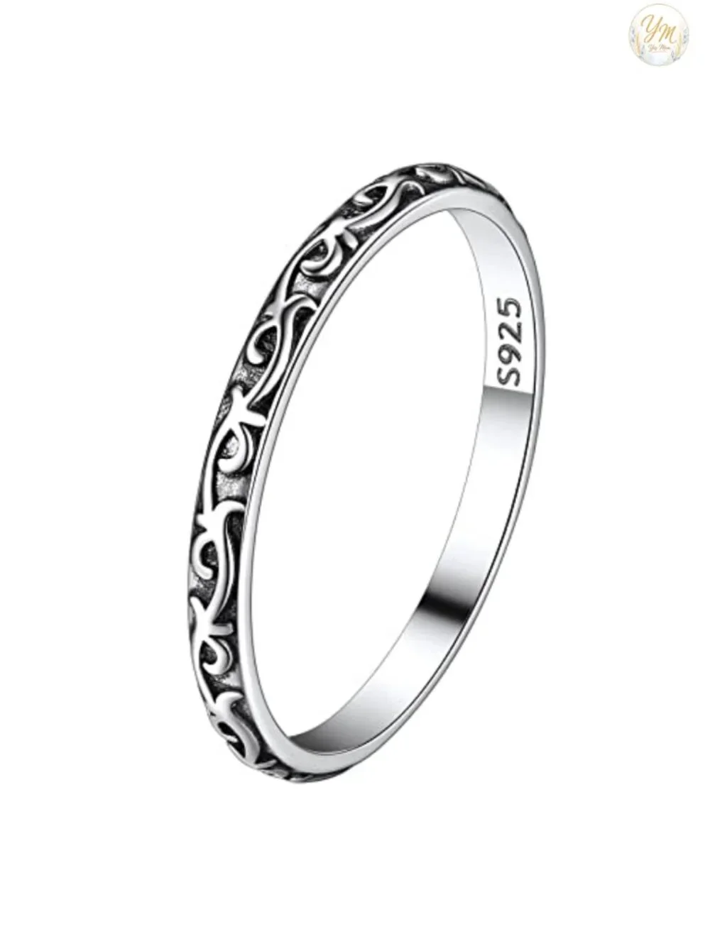 925 Sterling Silver Celtic Knot Infinity Ring Women Stacking Band Sizes 4-13